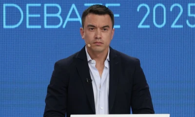 Daniel Noboa ha participado en 4 debates presidenciales en los últimos 2 años / Foto: cortesía CNE