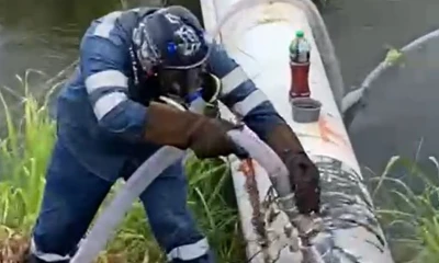 Los trabajos de reparación del ducto finalizaron el 24 de noviembre./ Foto: cortesía Petroecuador