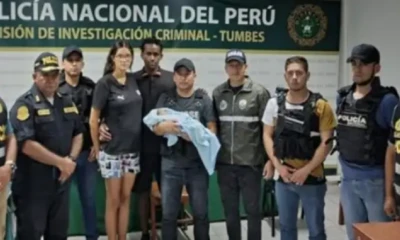 Un bebé de cinco días que presuntamente fue raptado por una mujer peruana en Ecuador fue rescatado por agentes de la Policía Nacional de Perú (PNP) / Foto: cortesía Policía Perú