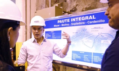 Paute-Molino es una de las tres centrales que conforman el Complejo Hidroeléctrico Paute Integral / Foto: cortesía Presidencia