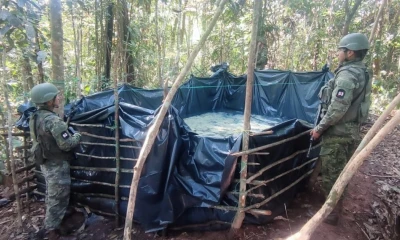 El hallazgo se produjo durante una operación militar en la línea de flujo del sistema hidrocarburífero nacional / Foto: cotesía Fuerzas Armadas 