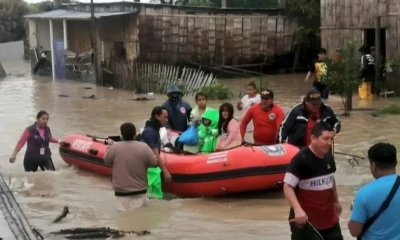 Las fuertes precipitaciones también causaron diferentes daños en infraestructura pública / Foto: cortesía SNGR