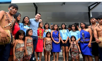 El presidente Daniel Noboa estuvo esta semana en Pastaza / Foto: cortesía