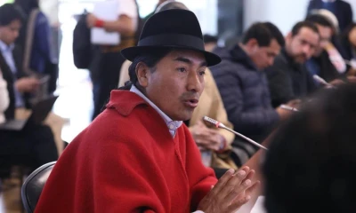 Iza señaló que su gestión priorizará la articulación regional y la actualización del proyecto político indígena frente al actual contexto nacional / Foto: cortesía Leonidas Iza