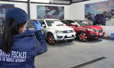 Los carros no tenían comprobantes de venta o documentos de respaldo / Foto: cortesía SRI