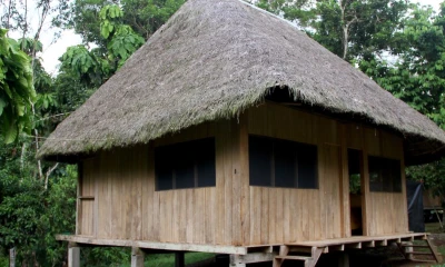 Chonta, toquilla y pambil, son los materiales usados en las casas de los indígenas amazónicos / Foto: El Oriente