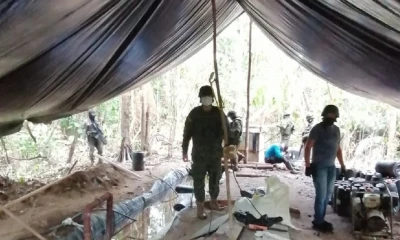 Las Fuerzas Armadas descubrieron laboratorio clandestino en Angostura / Cortesía de las Fuerzas Armadas