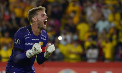 Burrai, que llegó a Ecuador en junio de 2018 para fichar por el Macará, defiende desde 2020 el arco del Barcelona / Foto: EFE