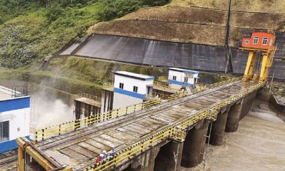 El embalse de la central Delsitanisagua está en mantenimiento / Foto: cortesía CELEC