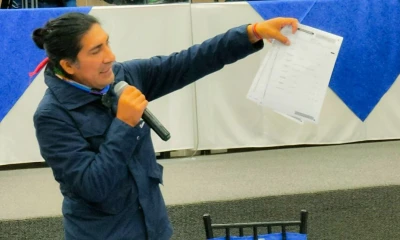 Yaku Pérez debe sustentar denuncia de fraude esta semana / foto cortesía Twitter Yaku Pérez