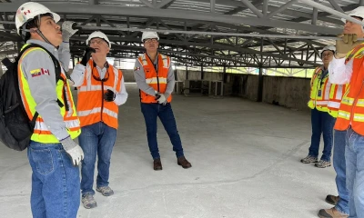 La empresa canadiense estuvo cargo de la construcción de sobrecubiertas de estructura metálica sobre los bloques del plantel / Foto: cortesía Ministerio de Educiación