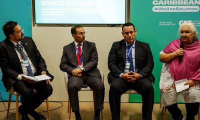 La firma del acuerdo se llevó a cabo en la COP28 en Dubái / Foto: cortesía CAF