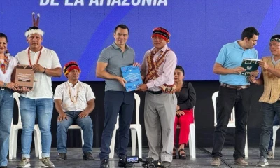 La ceremonia se llevó a cabo ayer en Puyo / Foto: cortesía Secretaría Técnica de la Amazonía