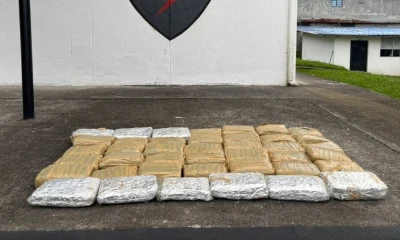 El peso neto de la droga decomisada ascendió a 39,77 kilogramos / Foto: cortesía Policía Nacional
