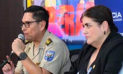 En una rueda de prensa este miércoles, Zapata señaló que tres de los ecuatorianos aprehendidos tienen antecedentes penales/ Foto: cortesía Policía Nacional