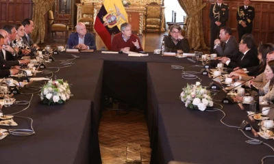 Lasso firmó el decreto durante la sesión del COE nacional, donde este organismo aprobó un plan de acción para prevenir el eventual impacto de El Niño / Foto: cortesía Presidencia