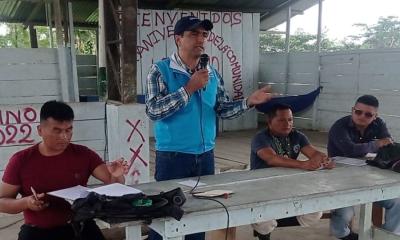 8 comunidades de Arajuno recibieron información sobre bonos y pensiones/ Foto: Cortesía MIES