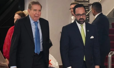 González Urrutia, exiliado en España desde septiembre pasado, será recibido por el jefe de Estado dominicano, Luis Abinader, y miembros de su Gobierno en el Palacio Nacional en Santo Domingo./ Foto: cortesía EFE