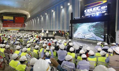 La china Sinohydro, que ejecutó la obra, debe indemnizar al Estado ecuatoriano, dice Contraloría. Foto: El Comercio
