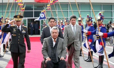 REACCIÓN. Moreno hizo estas declaraciones ayer y luego viajó a Guatemala. Foto: La Hora