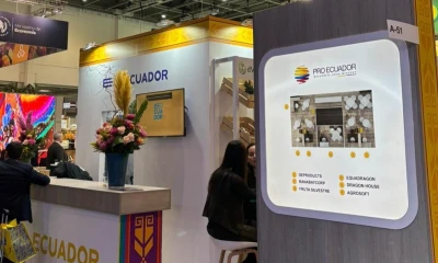 La apertura del pabellón ecuatoriano contó con la participación de autoridades diplomáticas y comerciales / Foto: cortesía Ministerio de Producción