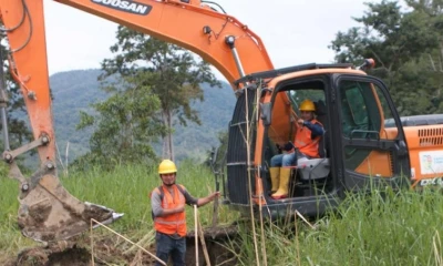  11 kilómetros de canales de drenajes agrícolas se ejecutan en Yantzaza / Foto: cortesía Prefectura Zamora Chinchipe 
