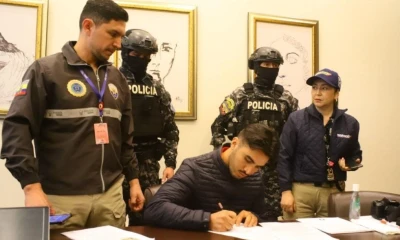 Cáceres está implicado en el asesinato de su esposa, la joven abogada María Belén Bernal / Foto: cortesía Policía Nacional 