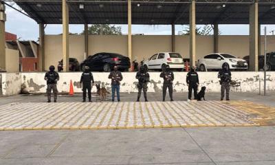 En el marco del operativo 'Ares 32', la UIPA halló 56 sacos de yute con droga ocultos en el contenedor / Foto: cortesía Policía Nacional