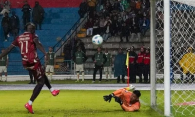 Renny Simisterra anotó el gol del triunfo de Mushuc Runa frente a Orense / Foto: cortesía Mushuc Runa