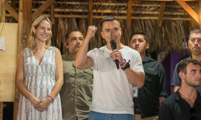 Con el 90,23 % de los votos escrutados, Noboa obtuvo el 52,29 % de los votos frente al 47,71 % de González, una ventaja de 4,58 puntos porcentuales / Foto: EFE