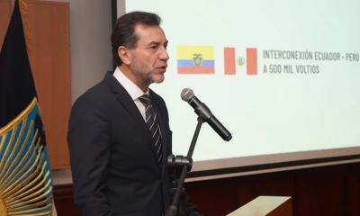 El gerente general de Celec, Antonio Jácome, inauguró el evento / Foto: cortesía Celec