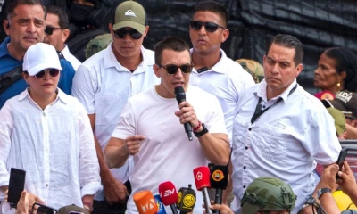 Daniel Noboa tuvo un acto público en la provincia de Cotopaxi / Foto: EFE