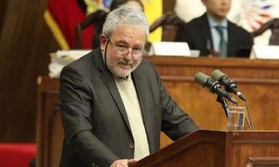 En esta primera sesión de comparecencias acudieron un ex secretario Anticorrupción, Luis Verdesoto, y un ex secretario jurídico de la Presidencia, Fabián Pozo / Foto: cortesía Asamblea Nacional