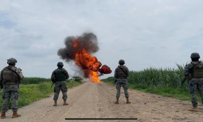 La operación estuvo a cargo de la Fuerza Aérea del Ecuador en la provincia de Guayas / Foto: cortesía FF.AA.