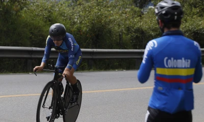  Pablo Alarcón, del club mexicano Canel's Zero Uno, ganó este lunes la primera etapa de la Vuelta a Ecuador con un recorrido de 133,1 kilómetros / Foto: EFE