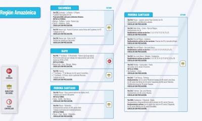 El Ministerio de Obras Públicas informa el estado de las vías de la Amazonía / Foto: cortesía MTOP