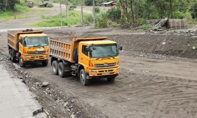 La estructura metálica tiene 45 metros de largo / Foto: cortesía MTOP