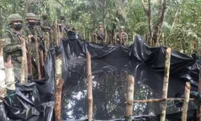 El personal militar puso las evidencias encontradas a órdenes de las autoridades competentes. /Foto: Cortesía Fuerzas Armadas