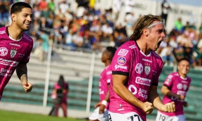 El argentino Claudio Spinelli anotó el primer gol de Independiente del Valle ante Orense / Foto: cortesía Independiente del Valle