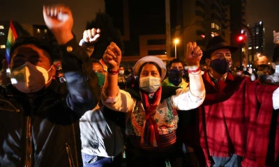 Indígenas piden anular elecciones y llaman a paro contra el fraude / Foto EFE