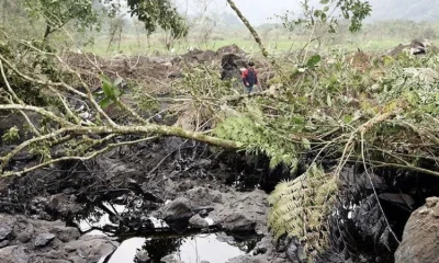 Comunidades reportan hallazgos de nuevo derrame en Napo / Foto: EFE