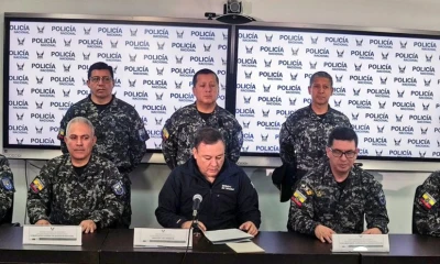 Al menos dos carros bomba estallaron la madrugada de este martes y dos policías fueron asesinados en la provincia del Guayas / Foto: cortesía Policía Nacional 