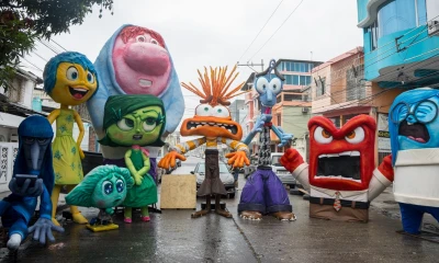 Los monigotes en ocasiones han superado los 15 metros / Foto: EFE