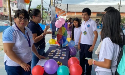 La feria educativa se realizó en la Federación Deportiva de Napo / Foto: cortesía Ministerio de Salud