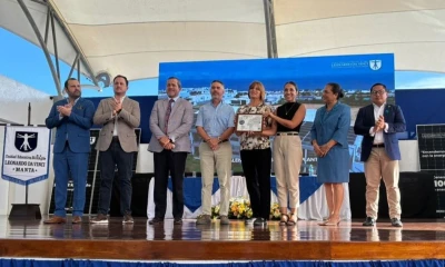 El proyecto consta de 443 paneles solares con una capacidad de generación estimada en 294,152 kWp anuales / Foto: cortesía Planta solar Manta