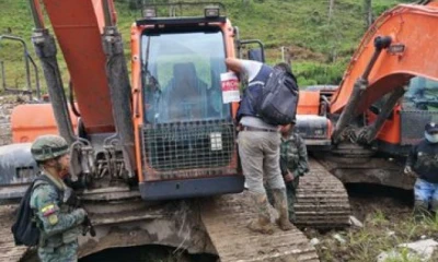Arcom desmanteló campamentos y decomisó material mineralizado y equipos. Foto: @ControlMinero