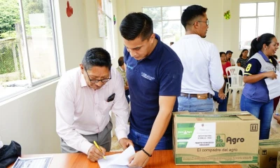 La entrega la efectuó el ministerio de Agricultura y Ganadería (MAG), a través de la Dirección Distrital en Zamora Chinchipe y el Proyecto Nacional de Semillas para Agrocadenas Estratégicas / Foto: cortesía ministerio de Agricultura