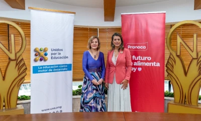 La empresa Pronaca y la organización Unidos por la Educación firmaron un acuerdo de cooperación / Foto: cortesía Alianza