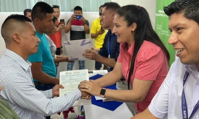 El gobierno ha entregado 224 escrituras que representa un área de 1.045,23 hectáreas / Foto: cortesía ministerio de Agricultura