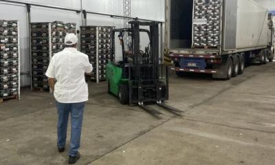 En este primer envío se certificaron 20 pallets que reunieron 1.592 cajas / Foto: cortesía Portal Frutícola
